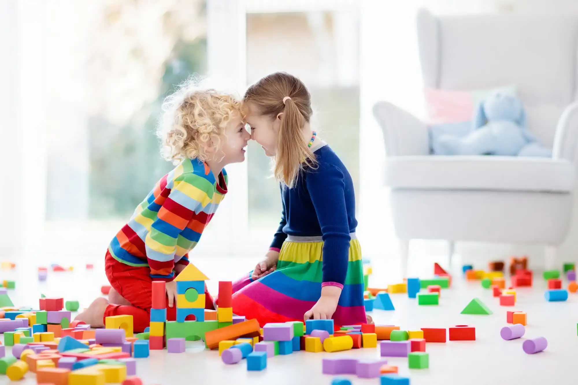 two children playing
