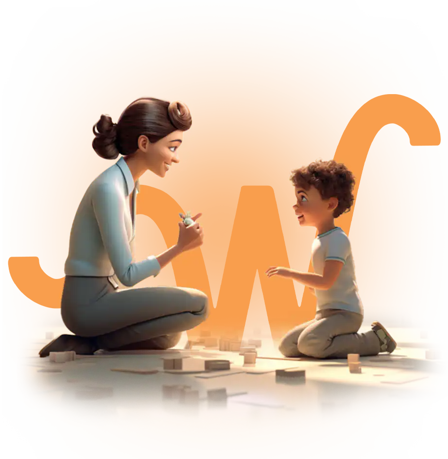 parent and child spending time and playing with sensory toys